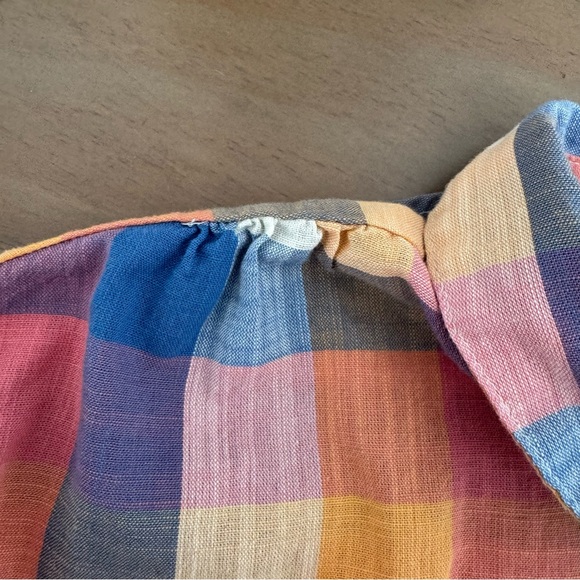 Madewell Hilltop Shirt in Rainbow Check Plaid Fall - Picture 7 of 10